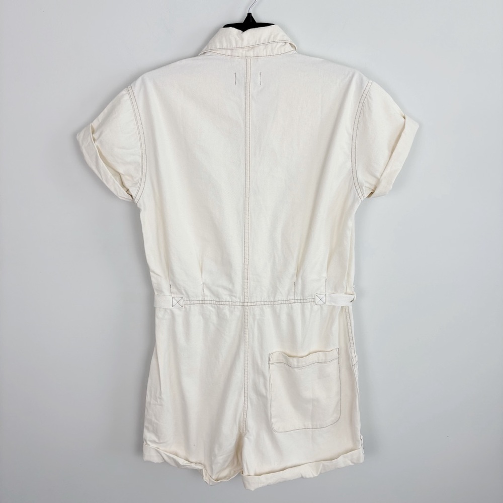 Pistola Parker Short Romper in Ecru Size S - Picture 5 of 11